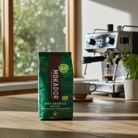 Premium Bio Kaffee: Mokador 100% Arabica Mexico 1kg – ökologische Kaffeetradition aus Italien für die Schweiz.