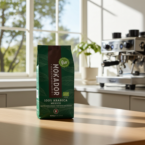 Mokador Mexico Bio 1000g: Milder Single Origin Kaffee mit floralen Noten und feiner Säure für Vollautomaten.