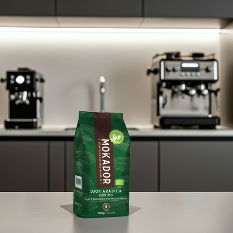 Mokador 100% Arabica Mexico Bio: 1000g Packung zertifizierter Bio-Kaffee für anspruchsvolle Kaffeegeniesser.