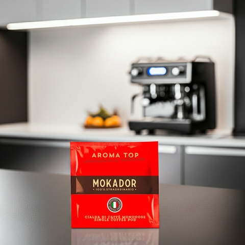 Mokador Aroma Top E.S.E. Pads 200 Stk.: Umweltfreundliche Kaffeepads für schnellen und sauberen Espresso-Bezug.