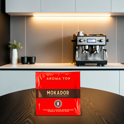 Mokador Aroma Top 200 Stk. E.S.E. Pads: Traditionelle italienische Röstung für perfekten Espresso und Schümli.