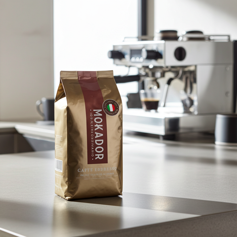 Mokador Oro 1kg: Ganze Bohnen für Liebhaber des klassischen italienischen Bar-Espressos mit viel Körper.