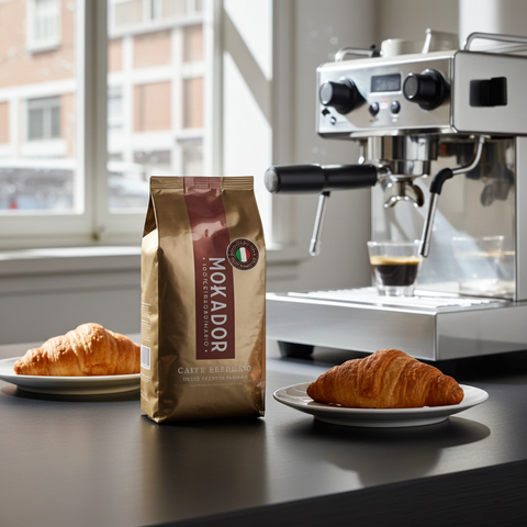 Mokador Espresso Oro 90/10 1kg: Ganze Bohnen für kräftigen Espresso mit perfekter Crema-Bildung in der Schweiz.