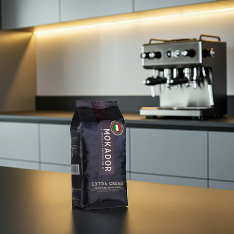 Mokador Extra Cream 1000g: Besonders cremige Espresso-Mischung mit traditionell italienischer Röstung.