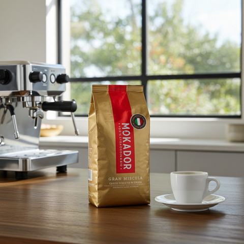 Italienischer Kaffee 1kg: Mokador Gran Miscela bietet höchste Barista-Qualität für Ihr Zuhause.