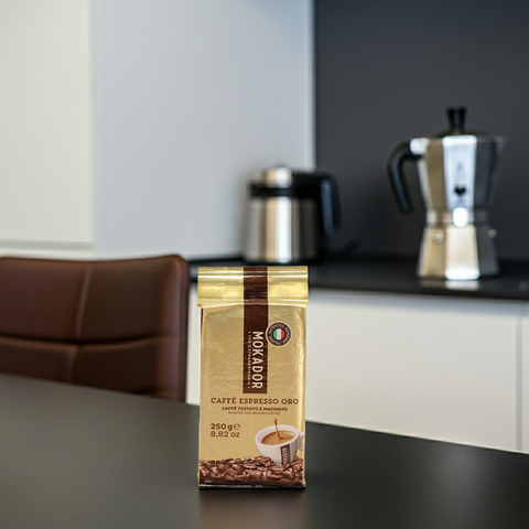 Bester gemahlener Kaffee für Moka: Mokador Miscela Oro 250g – traditionell italienisch geröstet.