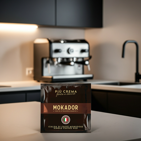 Mokador Più Crema 40/60 E.S.E. Pads: Säurearmer, intensiver Kaffee in der praktischen 200 Stück Grosspackung.
