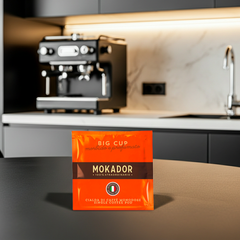 Mokador Tazza Grande 200er-Packung: 44mm Pads für alle gängigen Maschinen wie La Piccola oder Spinel.