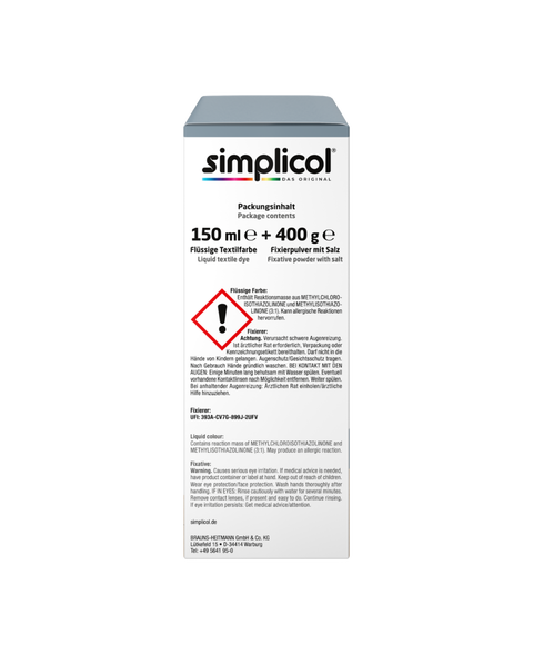 bester-kauf.ch Simplicol Intensiv Textilfarbe Elegantes-Grau Simplicol   Textilfarbe