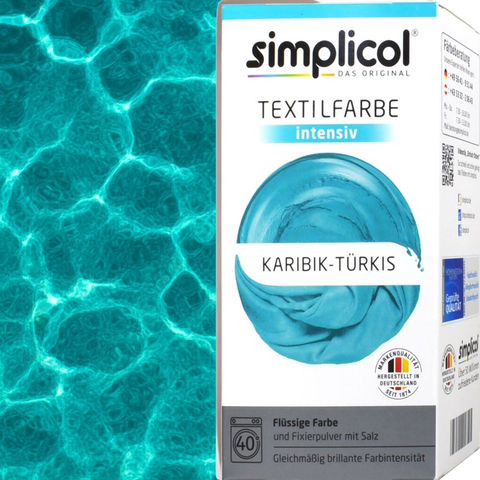Simplicol Intensiv Textilfarbe Karibik-Türkis - bester-kauf.ch   Simplicol