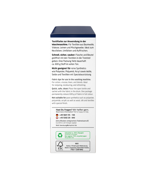 bester-kauf.ch Simplicol Intensiv Textilfarbe Nacht-Blau Simplicol   Textilfarbe