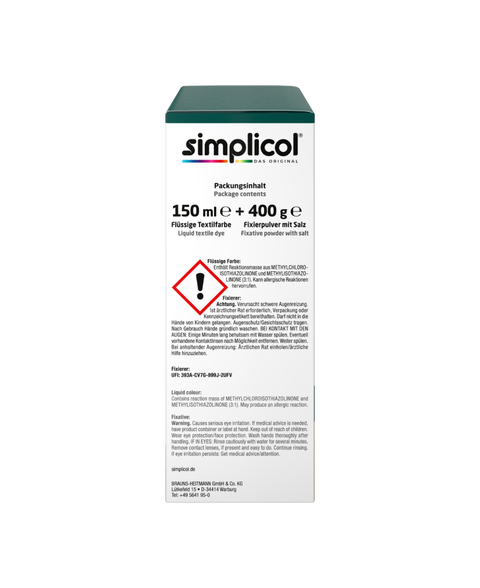 bester-kauf.ch Simplicol Intensiv Textilfarbe Wald-Grün Simplicol   Textilfarbe
