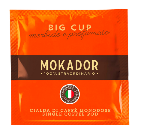 Mokador Tazza Grande 60/40: 200er-Box Kaffeepads ideal für Café Crème mit dichter, beständiger Crema.