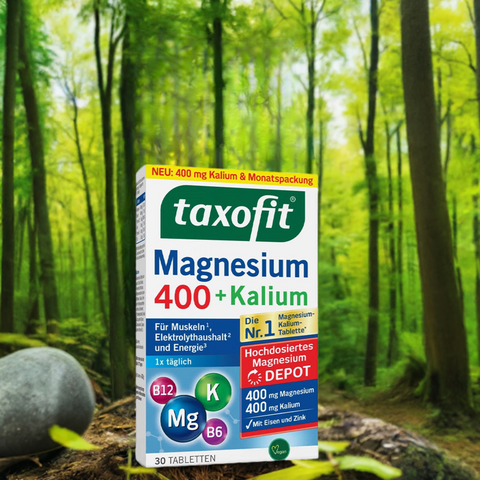 Taxofit Magnesium 400 Kalium Nerven
nach körperlicher Anstrengung