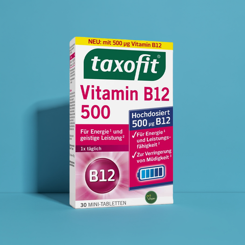 Taxofit Vitamin B12 450 µg Minitabletten - bester-kauf.ch   Taxofit