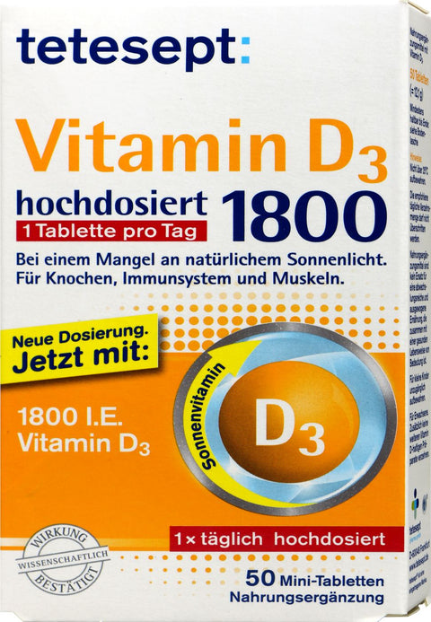 bester-kauf.ch Vitamin D3 1800 Tetesept   Nahrungsergänzung