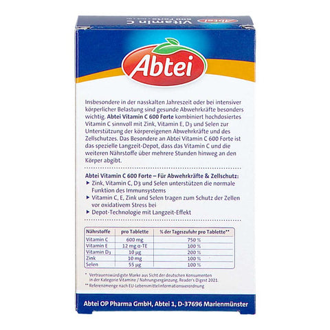 bester-kauf.ch Vitamin C 600 Forte Abtei   Nahrungsergänzung