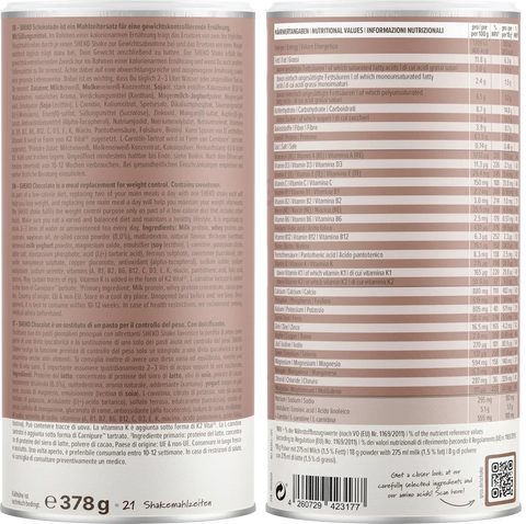 Balance Shake Schokolade (378g) - bester-kauf.ch   SHEKO 